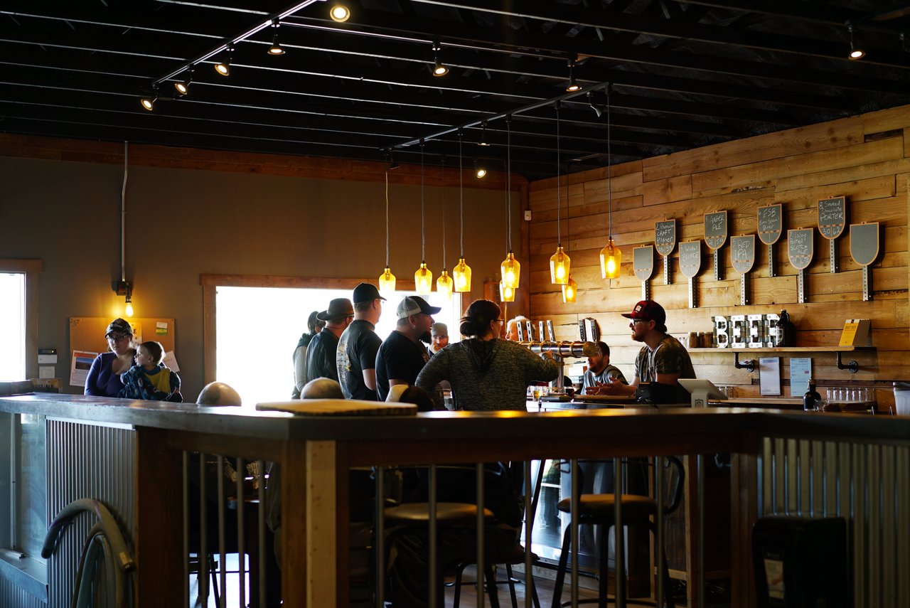 Highway 97 Brewery's tap room